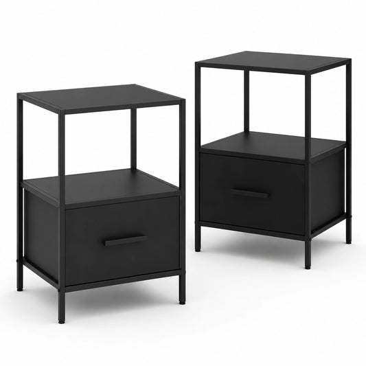 lot-de-2-tables-de-nuit-noires-avec-tiroir-en-tissu-et-cadre-en-metal-vkjacm6455oy