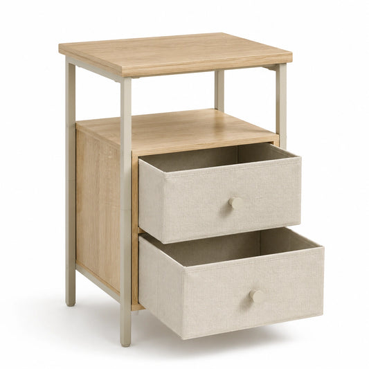 table-de-nuit-industrielle-avec-2-tiroirs-en-marron-rustique-et-noir-dfimpo6448rx
